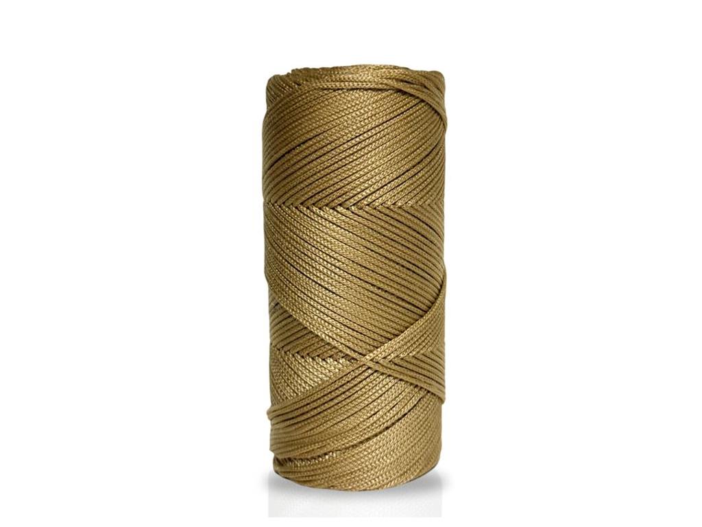 200 gr - 2mm Gold Polyester 4 No Makrome Ipi