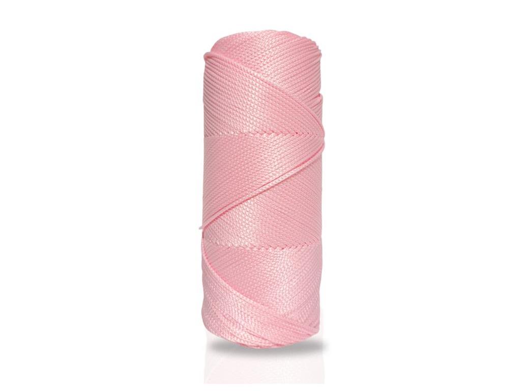 200 gr - 2mmPudra Pembe Polyester 4 No Makrome Ip
