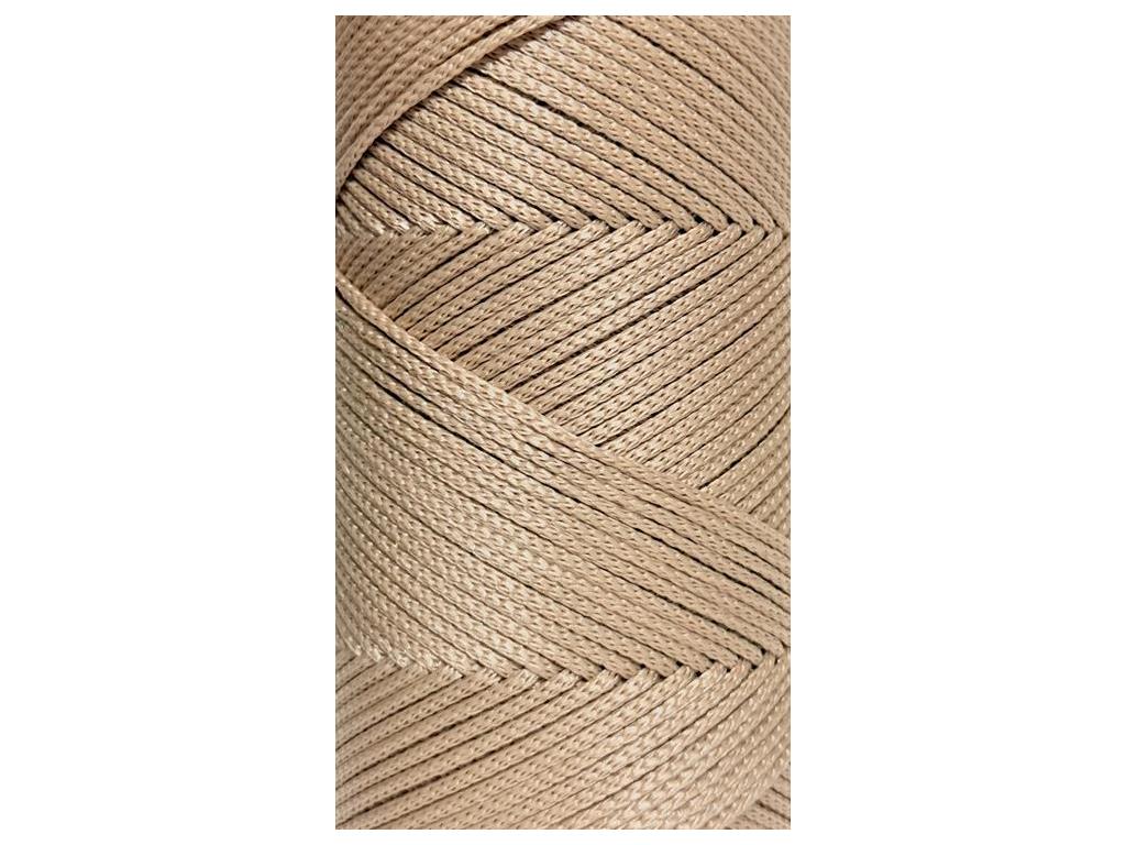 200 gr - 2mm Sütlü Kahve 4 No Polyester Makrome Ipi